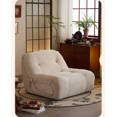 Soft Chenille Chair with High-Density Foam