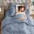 Bed-in-A-Bag Pleated Comforter Set with Bed Sheets-103134064-103134075