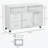 Printer Stand Home Office Mobile Cabinet Organizer Desktop with Caster Wheels, 2 Locking Breaks and Drawer