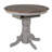 Country Grove Extendable Round Solid Wood Base Dining Table