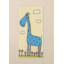 «Blue Giraffe», reproduction sur toile tendue-17547604
