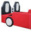 Lit plateforme simple avec roulettes-1231887060