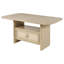 Table de salle à manger à hauteur de comptoir moderne avec rangement intégré