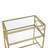 Rectangular Metal And Glass Accent Table