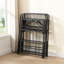 Base de lit plateforme pliante en métal, base de lit portative avec support grillagé, lit d'invité peu encombrant, sommier non requis, lit double-1876981246