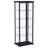 Speth 4-Shelf Display Curio Cabinet With LED Lighting Black