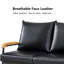 Eleutherius 3 Seater Faux Leather Sofa-745086953