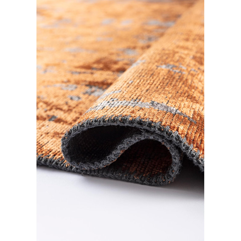 Alphus Abstract Hand Loom Indoor / Outdoor Area Rug, Rectangle 6'6" x 8'2"