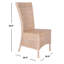 Chaise parsons de 53 cm de large