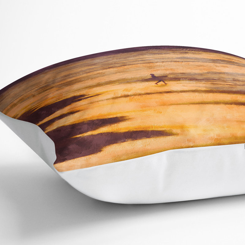 Heading into the Surf Cushion with Filling, White, 40cm H x 40cm W x 15cm D