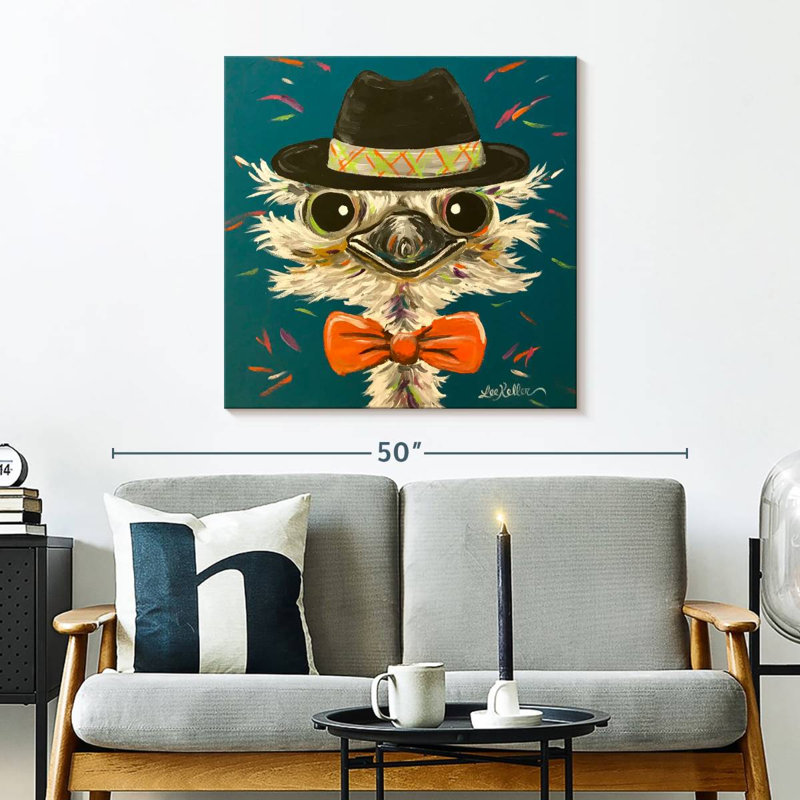 Brampt Ostrich Miles, 30'' H x 30'' W