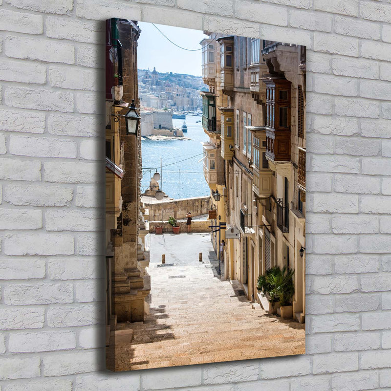Streets In Malta - Wrapped Canvas Print