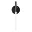 Jeanie 18-in Matte Black dimmable LED Wall Sconce