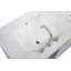 54 inch Double Bathroom Vanity in White-814282242