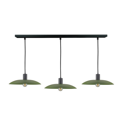 3 - Light Matte Black Dome Pendant