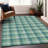 Nahlia Blue Washable Indoor-Outdoor Rug - -1921992169