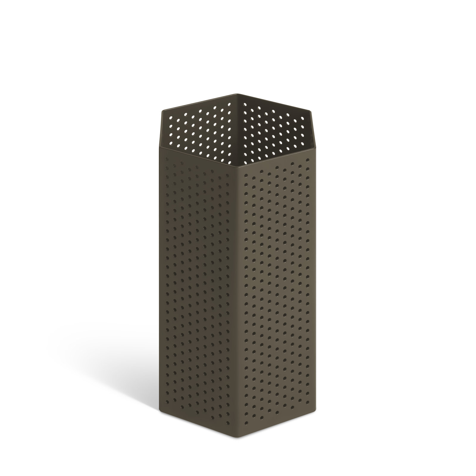 Wink Lantern Candle Holder, Dark Olive, 9" H x 6" W x 5" D