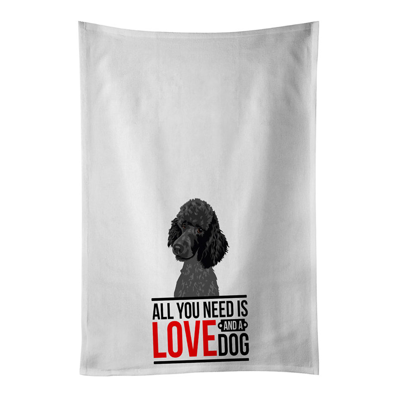 Ensemble de 2 serviettes de cuisine Poodle
