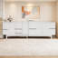Unfinished TV Stand for TVs up to 75" with Fireplace Included-129381755