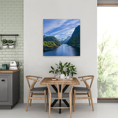 Entrance To Trollfjord Near Raftsundet Strait, Nordland, Norway Abstract Contemporary Landscape Nature Wall Art
