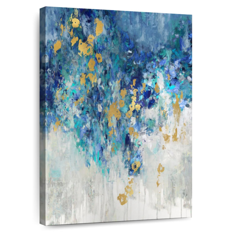 Avery Cascading Blues II, 45" H x 30" W