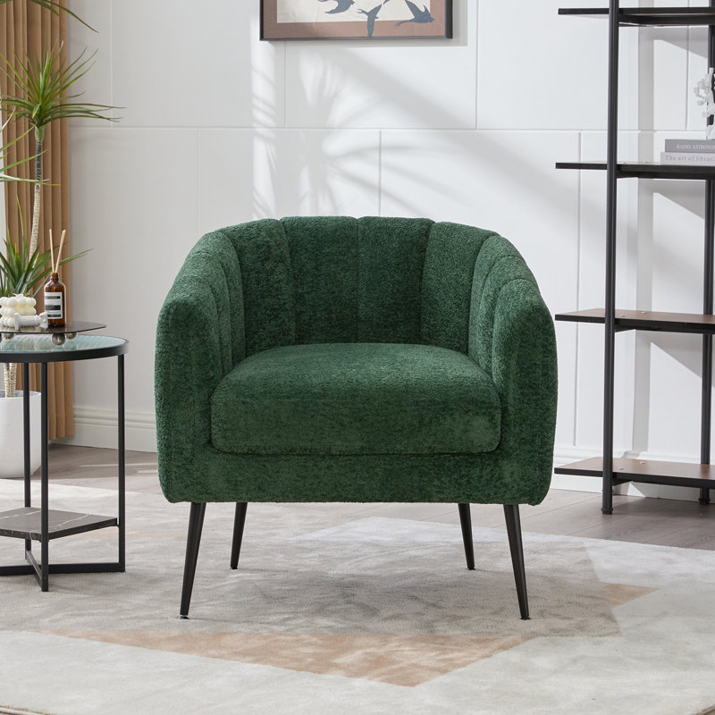 Chenille de Noël avec pieds en métal, Vert