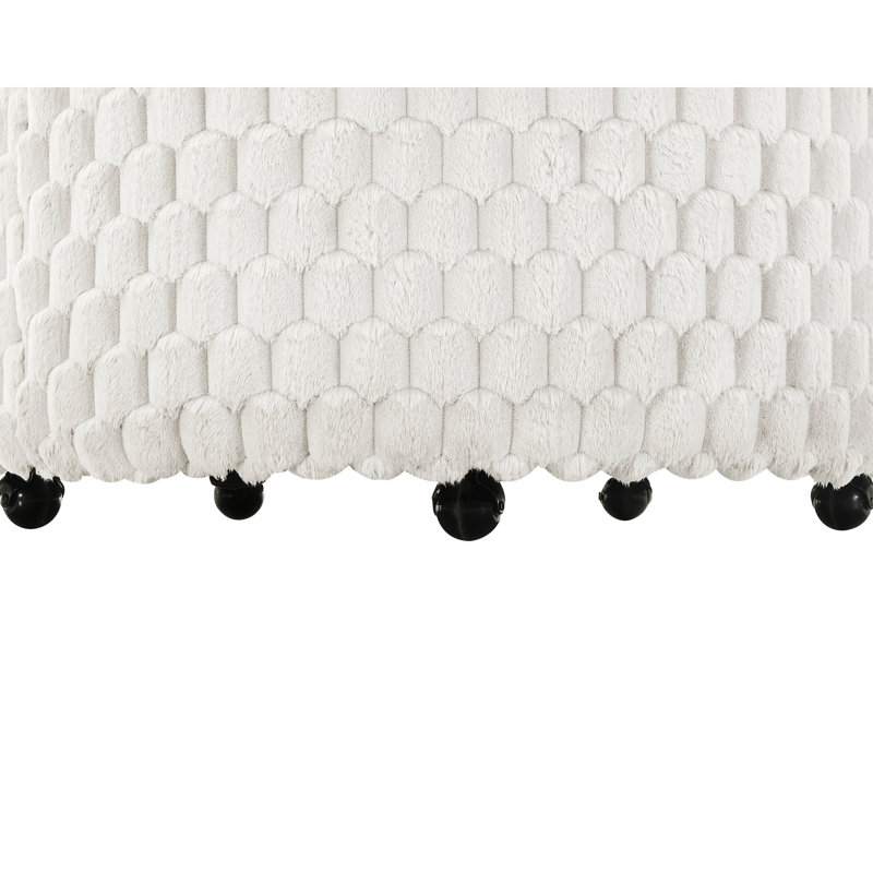 Chaise d'appoint rembourrée 3D avec roulettes 3D - Siège confortable et élégant pour les roues du salon