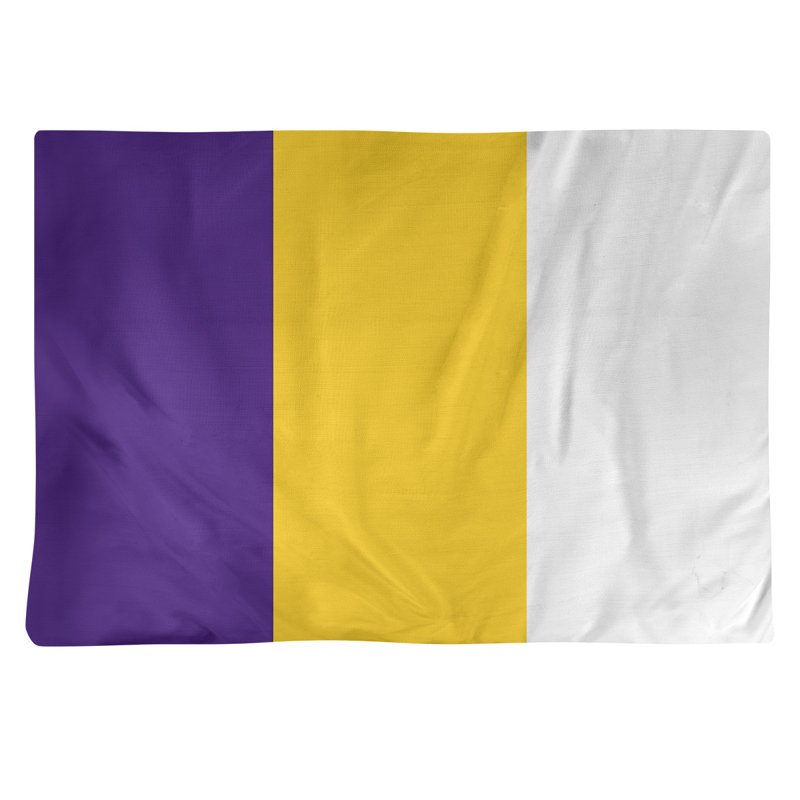 Récapitulatif de 18 po Louisiana, Mauve / doré, Sergé de coton