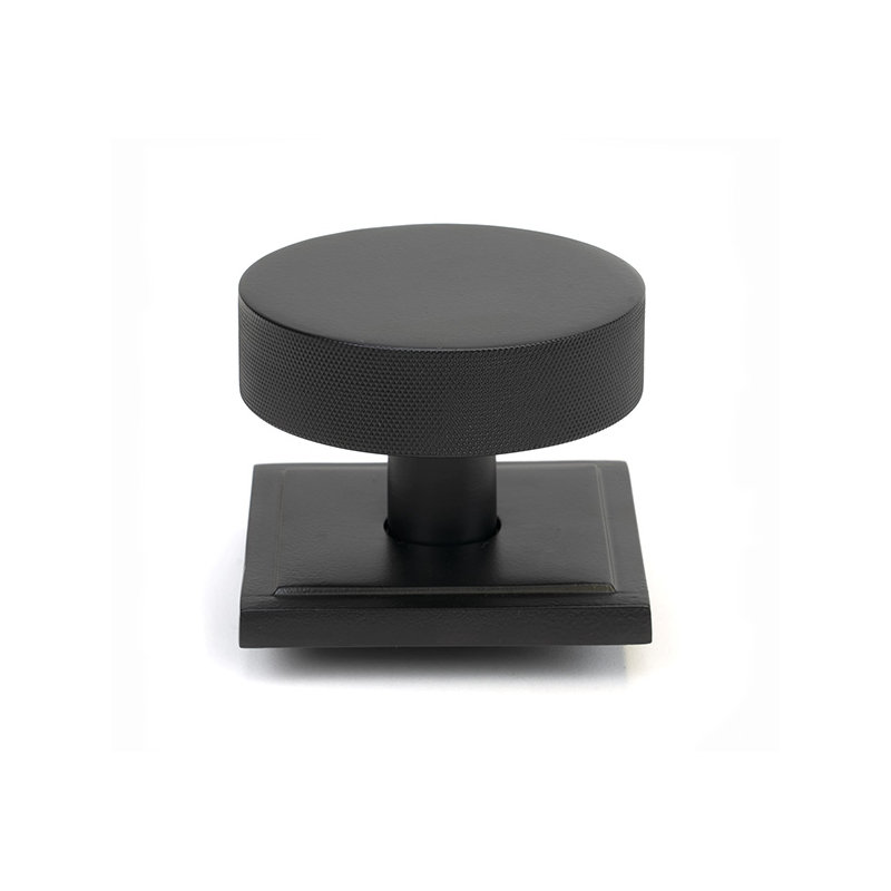 Brompton Single Dummy Door Knob , Matt Black