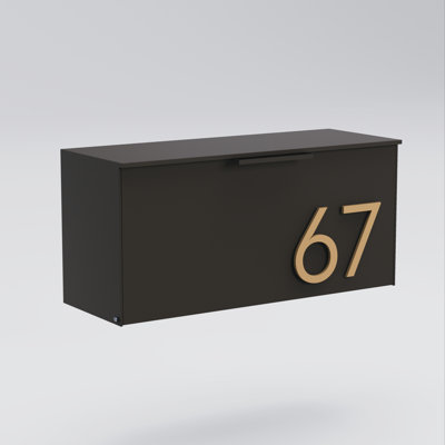 Short Stack Wall Mounted Steel Mailbox
