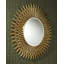 Plume Round Brass, Engineered Wood Mirror