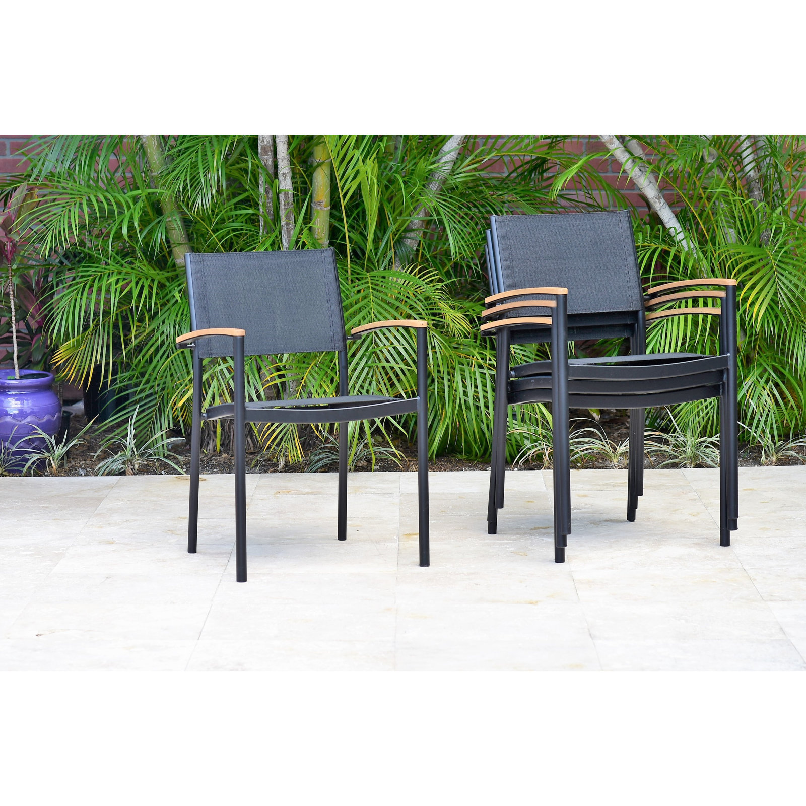 Anautica 118" Teak Patio Dining Set