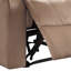 Fauteuil inclinable brun avec accoudoirs coussinés