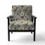 Fauteuil d'appoint rembourré scandinave Garden Flower Whirl