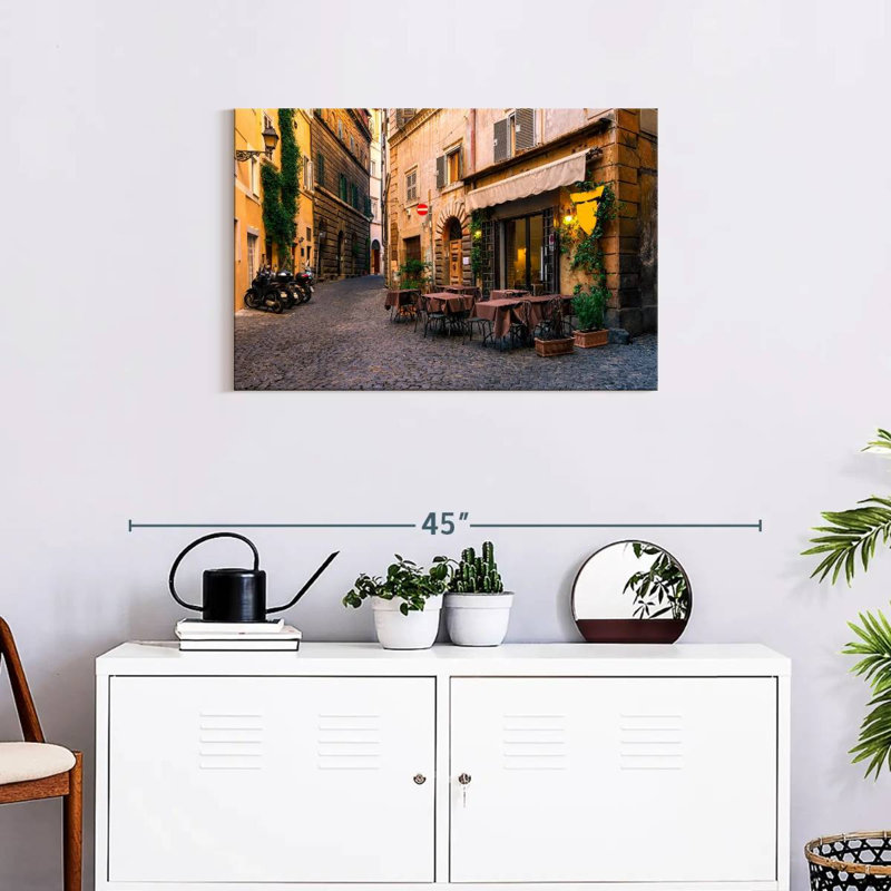 Rue italienne, H 20 po x l 30 po