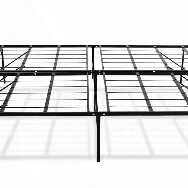 Base de plateforme en acier noir, Lit simple