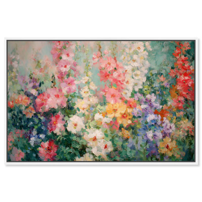 Hazy Meadow II Pink Floral Art Canvas Print by Art Remedy