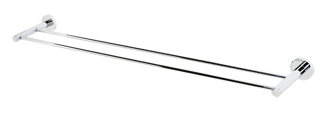 1 Wall Mounted Towel Bar, 2" H x 32" W x 5.31" D, Polished Chrome