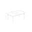  Ensemble de salle à manger 9 pièces - Table de cuisine avec 8 chaises - Table rectangulaire 42 po x 78 po - Finition lin blanc