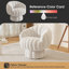 Fauteuil demi-tonneau rembourré rembourré avec coussin-686820944