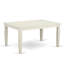 Ensemble de salle à manger 5 pièces comprenant une table rectangulaire en bois avec rallonge papillon et 4 chaises rembourrées en lin bleu clair, 107 x 152 cm, blanc lin-86777306