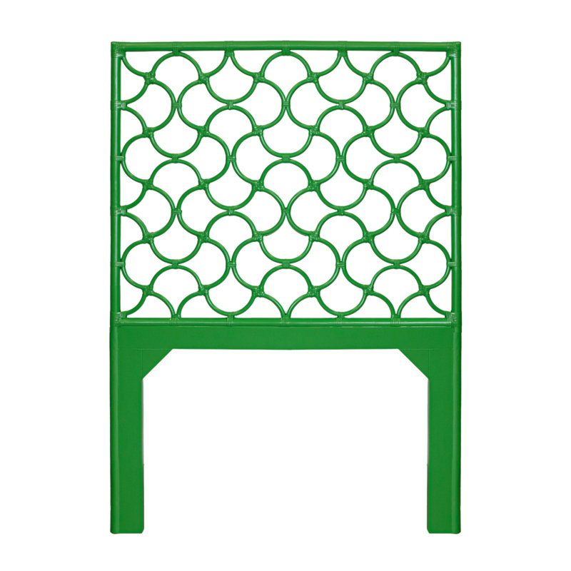 Mar Collection Headboard, Twin, Bright Green