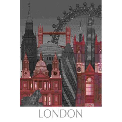 London Elevations By Night - rouge