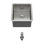 Évier de cuisine à cuve simple en acier inoxydable de calibre 16 avec ensemble de drain encastrable L 15 po x l 17 po