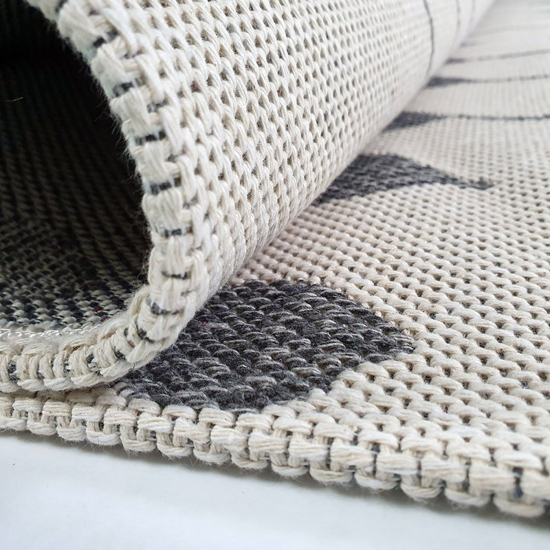 Crownover Southwestern Cotton Hand Woven Area Rug, Rectangle 60 x 90cm