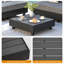 Table basse d'extérieur en aluminium pour patio