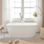 Baignoire de trempage autoportante en acrylique 54 po. X 30 po. Iris-87114429