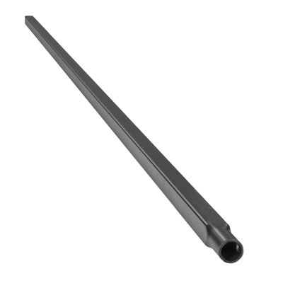 Barreaux d'escalier carrés en acier noir mat, paquet de 11, 44 po x 0,5 po, broches creuses en fer avec trous pré-percés pour rampe intérieure