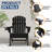 Set Of 6 Hdpe Folding Adirondack Chair-348644814