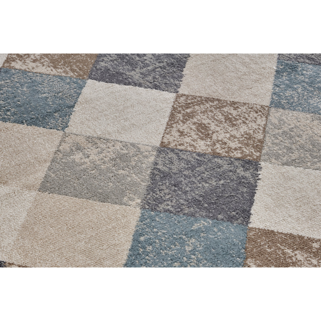 Handwoven Ivory/Grey/Brown Rug